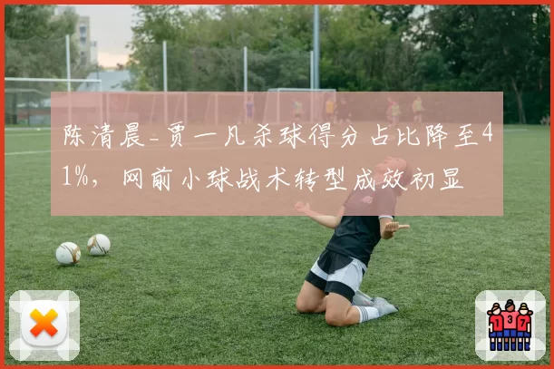 陈清晨_贾一凡杀球得分占比降至41%,网前小球战术转型成效初显