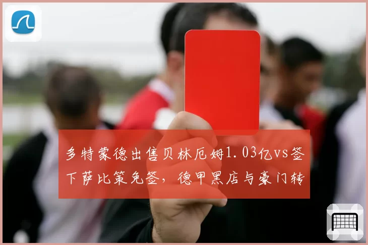 多特蒙德出售贝林厄姆1.03亿vs签下萨比策免签，德甲黑店与豪门转会策略差异